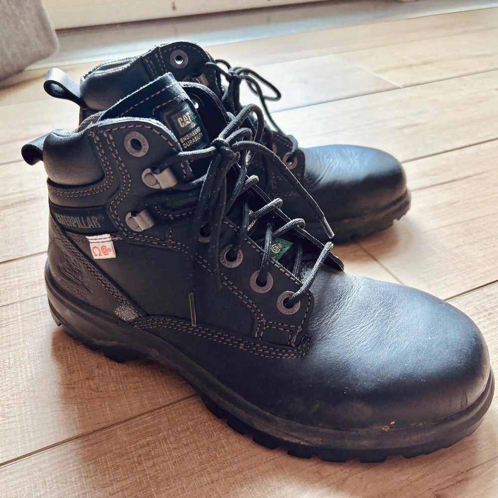Caterpillar steel toe boots